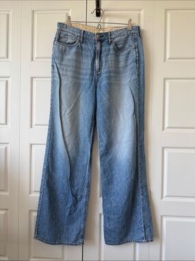Rag & Bone Logan Mid-Rise Wide Leg Jeans - Size 29